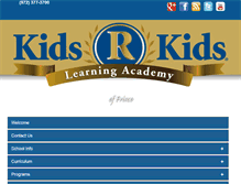 Tablet Screenshot of kidsrkidsfrisco.com